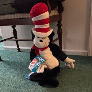 Macy's Red and White Cat in the Hat Stuffed Animal